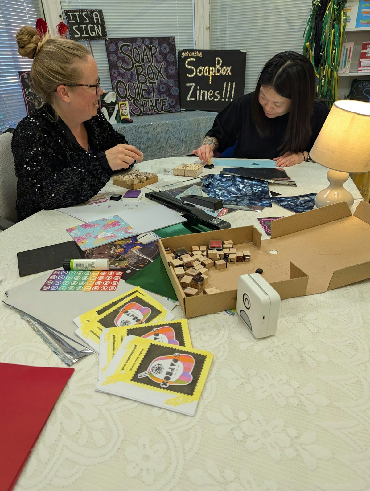 Amy Wragg from SoapBox CIC and Suzanne Chung from CHIp CIC